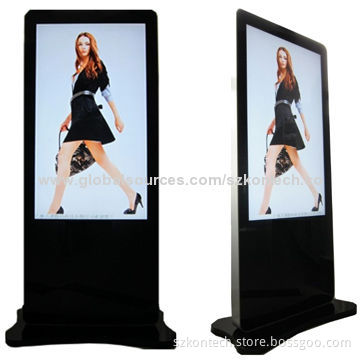 55-inch Wi-Fi Internet Indoor LCD Ad player with SD, USB, CF, Wall Mounts, Wi-Fi/RJ45/3G